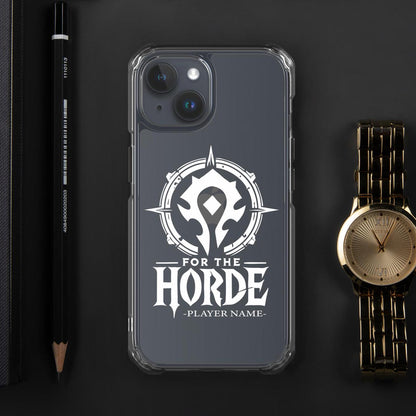 Warcraft Alliance Horde Personalized iPhone Case, MagSafe iPhone Case Horde Alliance, WoW Gamer Name Phone Case, Warcraft Faction iPhone