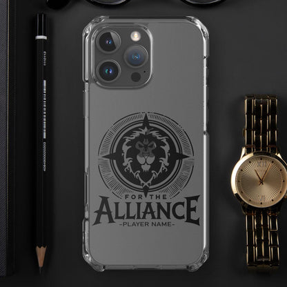 Warcraft Alliance Horde Personalized iPhone Case, MagSafe iPhone Case Horde Alliance, WoW Gamer Name Phone Case, Warcraft Faction iPhone
