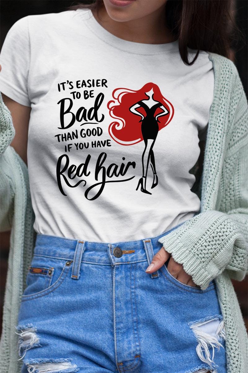 Literary Book Lover Shirt - Stylish Anne of Green Gables Red Hair Tee