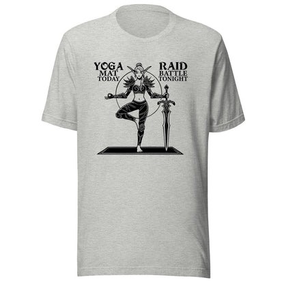 World of Warcraft Yoga & Battle Raid Shirt, WoW Raid Night Gaming Merch, DnD Raiding Gamers Geeky Yogi Gift Funny Nerdy Gamer Girl Shirt