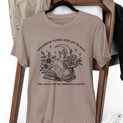Oscar Wilde Perfectly Happy Shirt, Classic Book Lover Poet Shirt, Witty Booktrovert Literature Shirt, Literature Quote Oscar Wilde Shirt