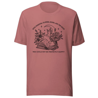 Oscar Wilde Perfectly Happy Shirt, Classic Book Lover Poet Shirt, Witty Booktrovert Literature Shirt, Literature Quote Oscar Wilde Shirt