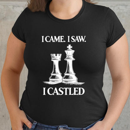 Nerdy Gamer Shirt Funny Chess Tee for Players Who Love Castling Moves