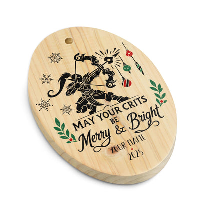 WoW MTG Nerd Holiday Tree Ornament – Perfect for decorating a fantasy gamer&#39;s Christmas tree with personalized flair.