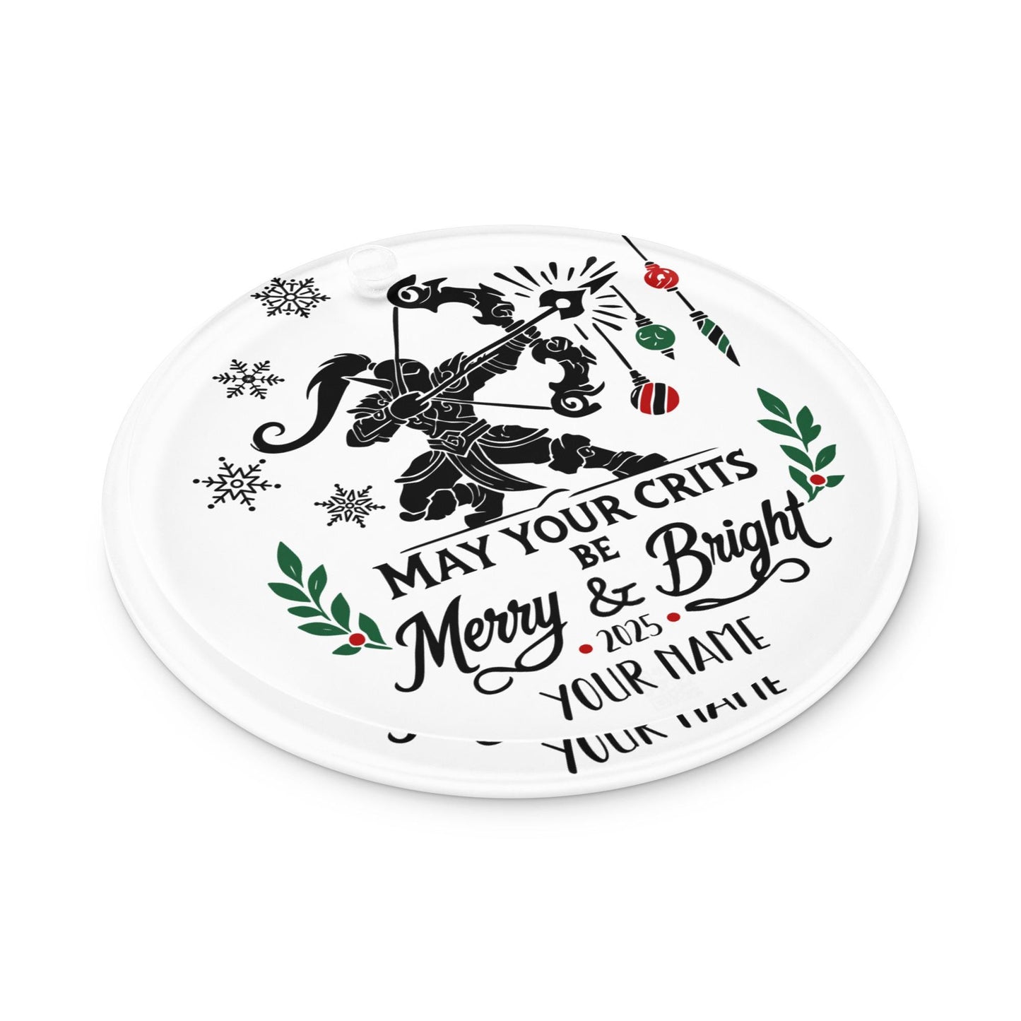 Funny Nerdy Tree Decoration for Gamers – Add humor to your holiday decor with this personalized gamer ornament.