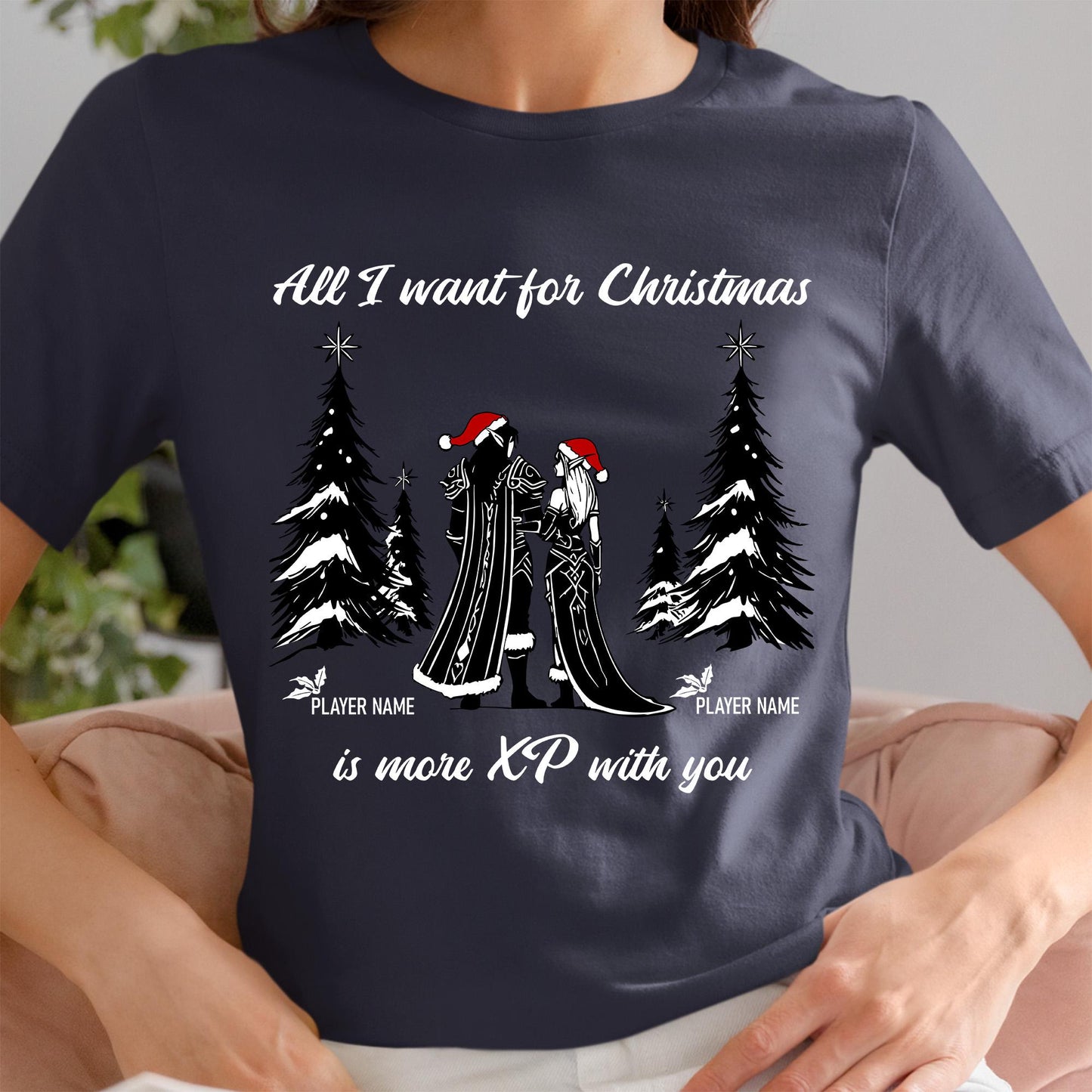 Holiday Anniversary Gift for Gamer Couples – Perfect Christmas gift for him or her, designed for couples who play WoW together.