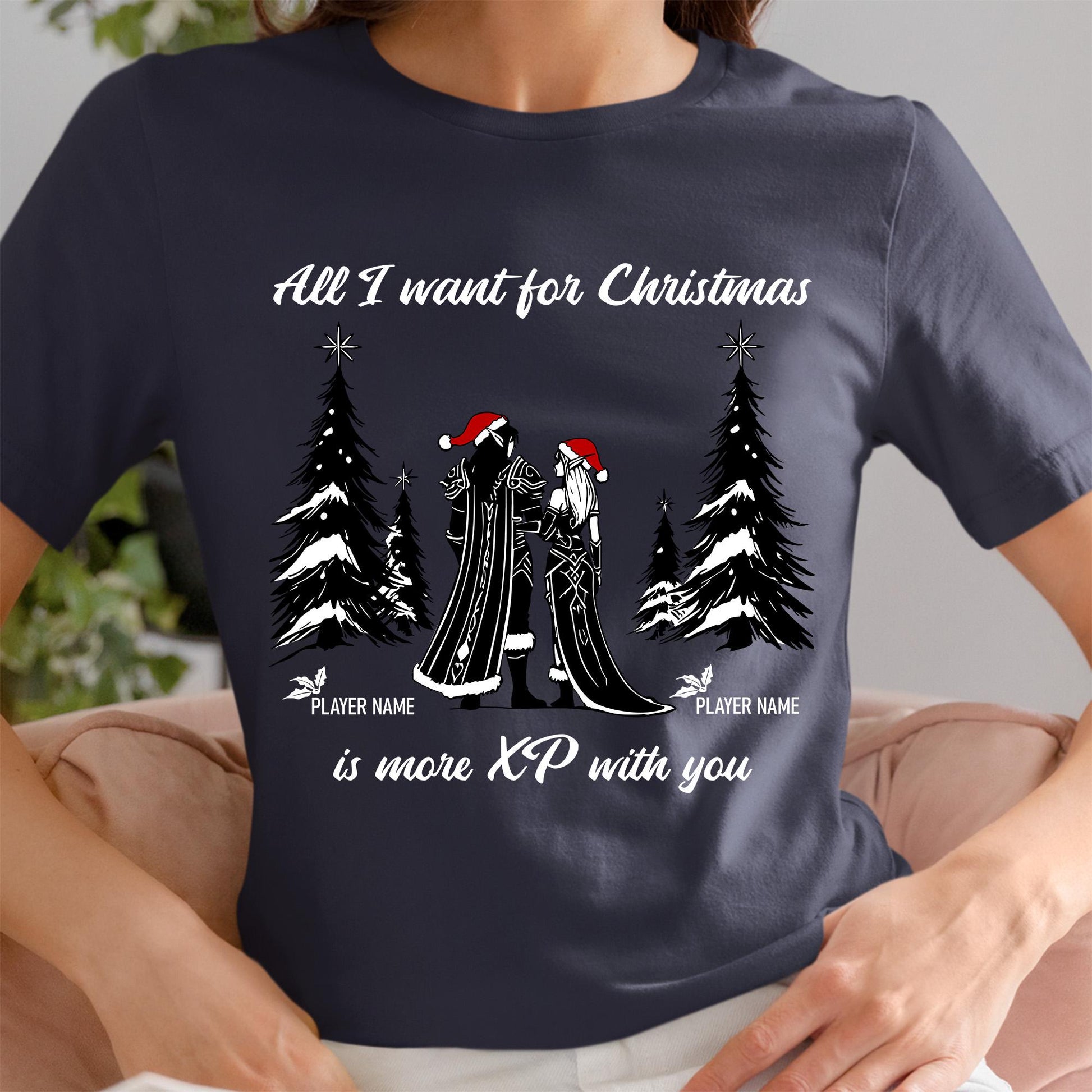Holiday Anniversary Gift for Gamer Couples – Perfect Christmas gift for him or her, designed for couples who play WoW together.