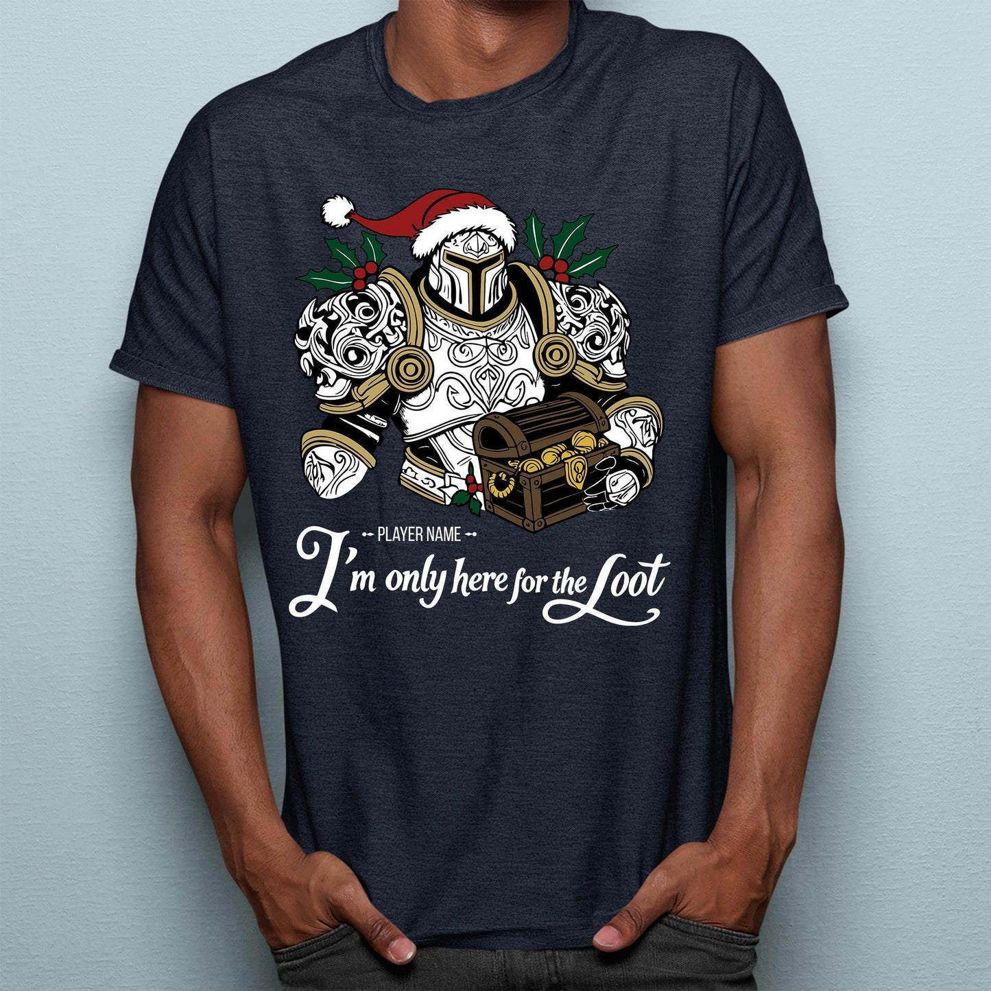 World of Warcraft Christmas T-shirt – Festive gamer shirt perfect for WoW fans celebrating the season with epic drops.