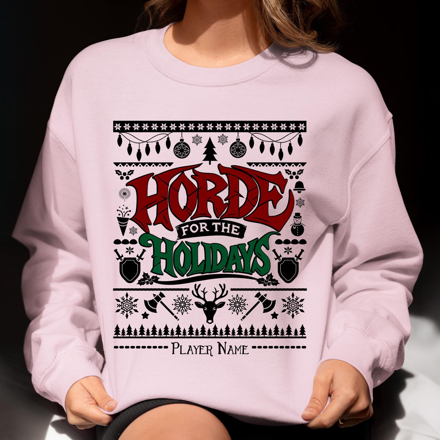 Cozy World of Warcraft Holiday Sweatshirt – Ideal for WoW nerds and gamers, this holiday hoodie keeps you warm while leveling up.