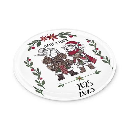 Nerdy Christmas Tree Decoration for Gamers – Add gamer charm to your holiday tree with this personalized elves ornament.