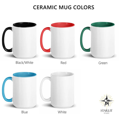 Personalize WoW Festive AFK Mode Coffee Mug, World of Warcraft Holiday Mug Gamer D&D MTG WoW Christmas Gift Gaming Geek Nerd Holiday Cup
