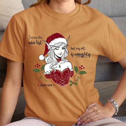 World of Warcraft Christmas Holiday Gift – A fun personalized shirt for WoW fans, ideal as a festive gamer gift.