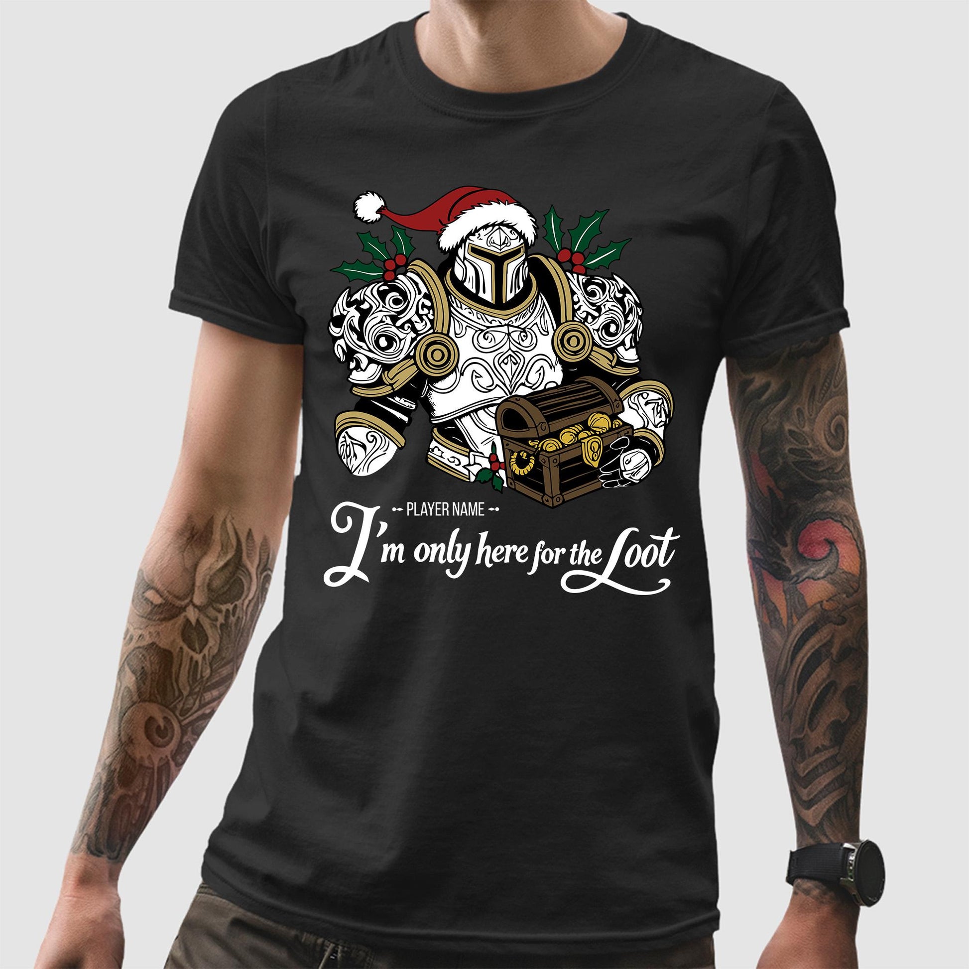 DnD MTG WoW Fantasy Gamer Shirt – A great custom holiday tee for fans of looting, leveling, and legendary drops.