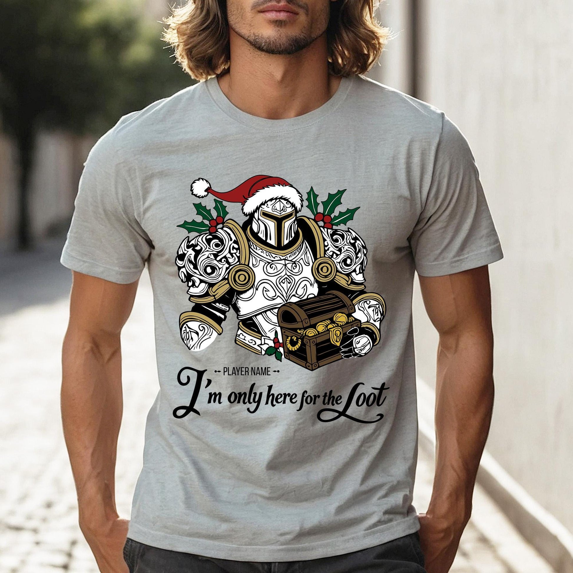 Loot Farming WoW Gamer Shirt – Funny holiday shirt for World of Warcraft raiders and DnD dungeon crawlers.