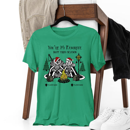 Anniversary Gift for Him or Her WoW Couple Shirt – Celebrate your co-op love with this festive and nerdy WoW holiday tee.