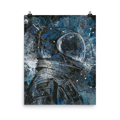 "Astronaut" Acrylic Painting