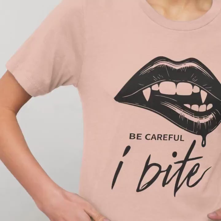 Vampire Fang Bite Gothic Emo Shirt, Dark Aesthetic Vampire Tee, Alternative Horror Fashion Gothic Halloween Shirt, Emo Punk Vampire Clothing
