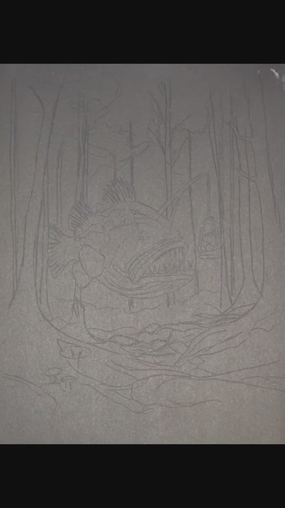 Out of My Depth - Original Pastel Painting (8" x 10")