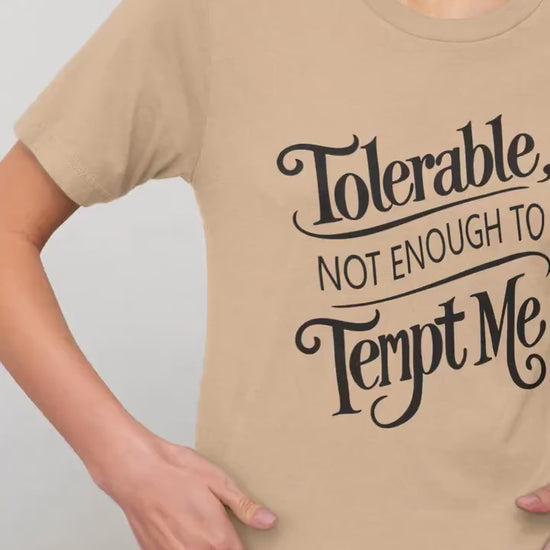 Jane Austen Tolerable Quote Shirt, Pride and Prejudice Jane Austen TShirt, Librariancore Book Lover Bookish Things Classic Literature Shirt