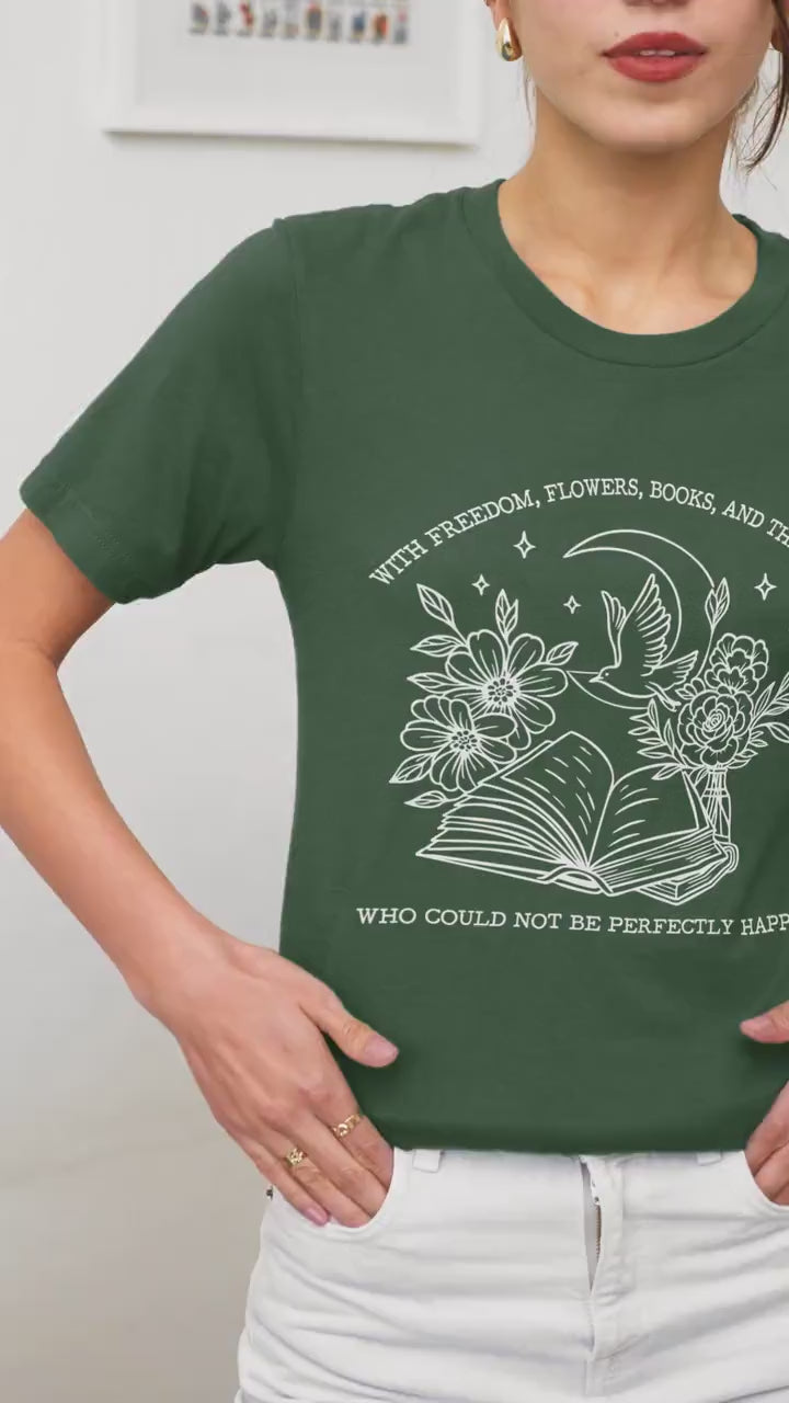Oscar Wilde Perfectly Happy Shirt, Classic Book Lover Poet Shirt, Witty Booktrovert Literature Shirt, Literature Quote Oscar Wilde Shirt