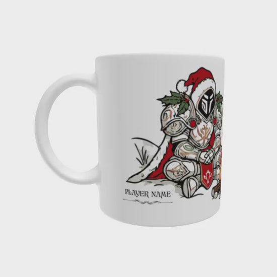 Personalize WoW Festive AFK Mode Coffee Mug, World of Warcraft Holiday Mug Gamer D&D MTG WoW Christmas Gift Gaming Geek Nerd Holiday Cup