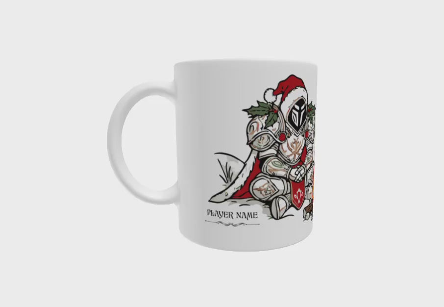 Personalize WoW Festive AFK Mode Coffee Mug, World of Warcraft Holiday Mug Gamer D&D MTG WoW Christmas Gift Gaming Geek Nerd Holiday Cup