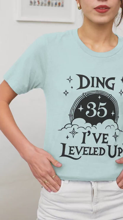 Personalize Gamer Birthday Shirt, World of Warcraft Level Up Tee, WoW Shirt for Kids and Adults, Funny Gamer Gift, RPG Gaming Party Shirt
