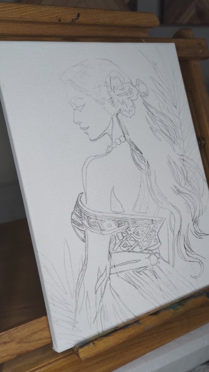 Island Muse - Original Acrylic Painting