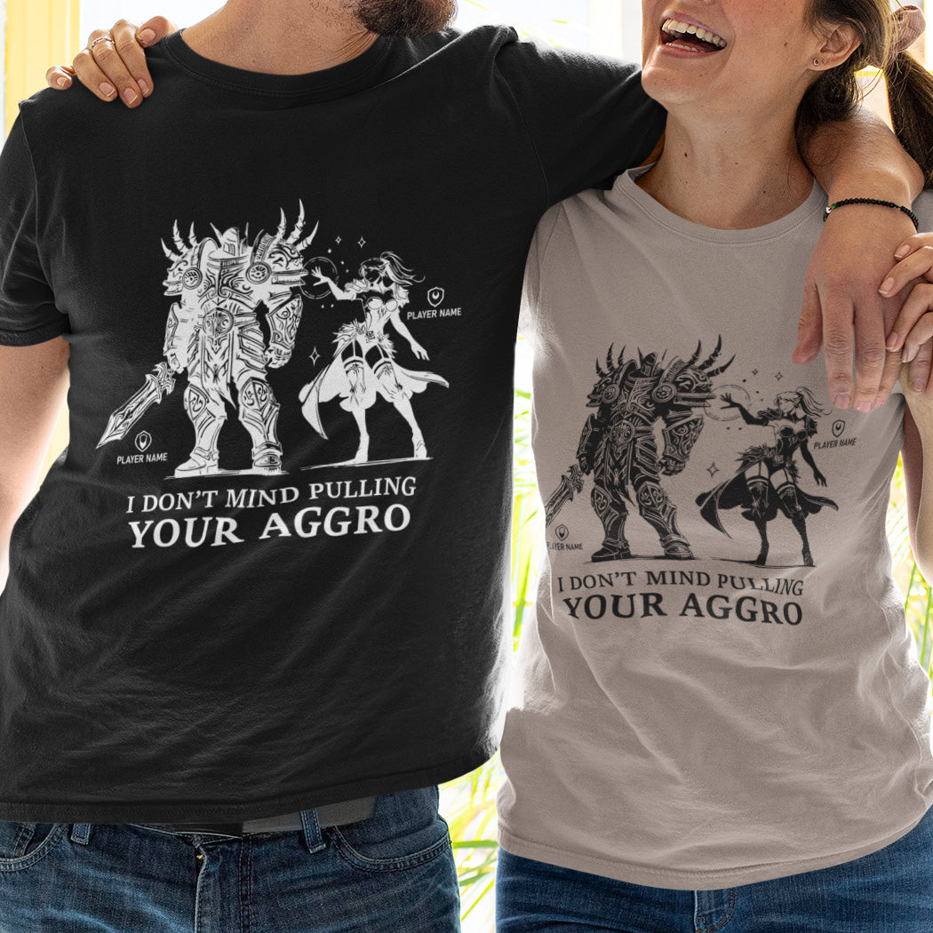 World of Warcraft Gamer Couple Shirt - Unique Gaming Apparel for Couples