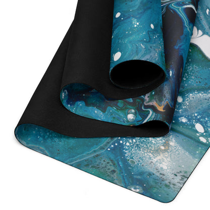 Premium yoga mat with microsuede top for luxurious grip